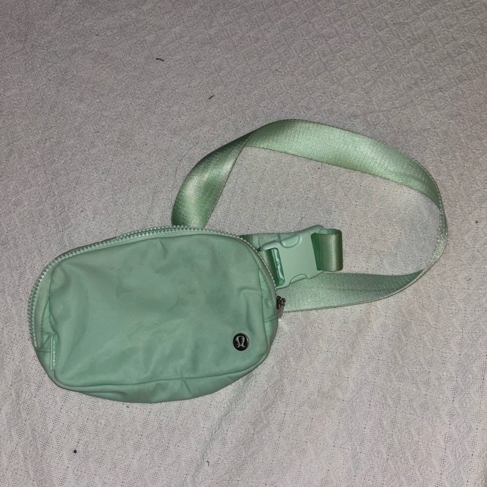 Lululemon Light Green Nylon Belt Bag